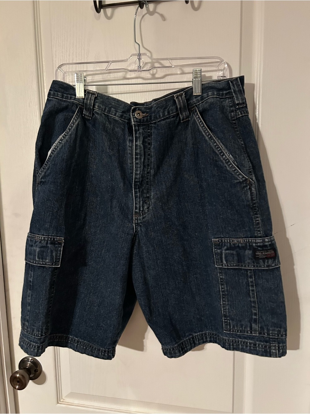 Vanity Fair Dark Blue Denim Cargo Shorts